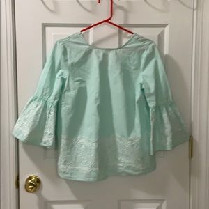 Crown & Ivy Seersucker blouse